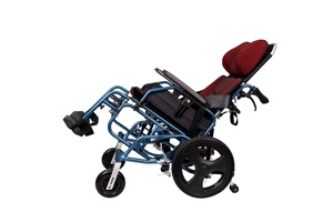 Khả năng chịu tải 100kg Thiết kế khung kép ngả xe lăn Ghế ngồi ZERO-G Hợp kim nhôm vận chuyển xe lăn - Product Image 4