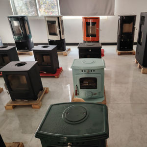 Poêle à bois en fonte à double porte haute capacité, foyer à bois, brûleur de poêle à bois d'intérieur - Product Image 1