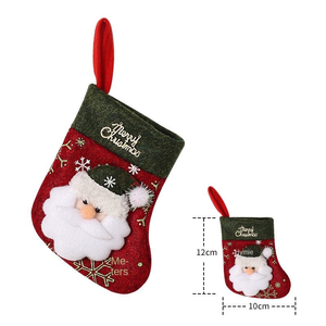 Cadeau de Noël Couverts Sac Père Noël Bonhomme de neige Bas de Noël de haute qualité <span class=keywords><strong>Chaussettes</strong></span> - Product Image 6