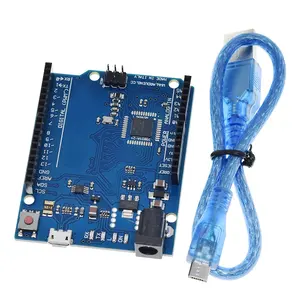 TZT บอร์ดควบคุมไมโครเลโอนาร์โด R3,บอร์ดพัฒนา Atmega32u4พร้อมสาย USB สำหรับ Arduino DIY ชุด Starter