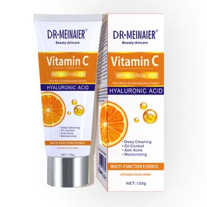 Whitening Face Wash Vitamina C Espuma Anti Acne Iluminamento Facial Cleanser Pele Hidratante Calmante Natural Facial Wash