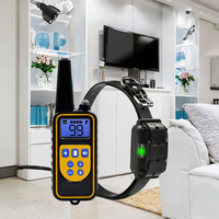 Haustierzubehör Wiederaufladbarer Wasserdichter Biologisch Abbaubarer Warn-Schall-Vibrations-Elektroschock-Buzzer mit Licht Anti-Bell-Gerät für Hunde