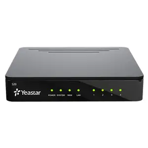 全新原装Yeastar S系列Yeastar S20 4 FXS/FXO/BRI端口20个用户VoIP PBX