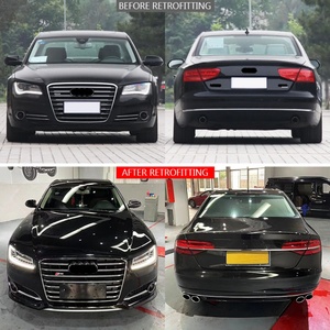 ชุดกันชนหน้าและหลังใหม่2011-2014พร้อมไฟตัดหมอกเหมาะสำหรับรถออดี้ A8 D4 - Product Image 2