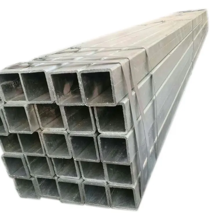Tube carré en acier galvanisé de 100x100x4 1x1 pouce