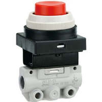 VM1200133A vanne mécanique, interface R, commande à levier à rouleaux, 2 positions 1/8 po, 2 canaux, pression de fonctionnement maximale 8 bar III