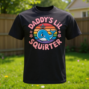 Camiseta para mujer con diseño de Daddy's Lil Squirter, linda y divertida - Product Image 3