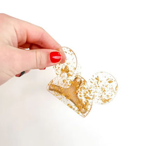 Venta caliente de las mujeres de 6cm Big <span class=keywords><strong>Minnie</strong></span> Mouse Ear Hair Claw Clip Biodegradable Celulosa Acetato Party Style - Product Image 4