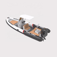 Grande promotion : yacht sportif en aluminium de 6,4 m, RIB 640 Zodiac, bateau de 21 pieds, moteur hors-bord, capacité de 11 personnes