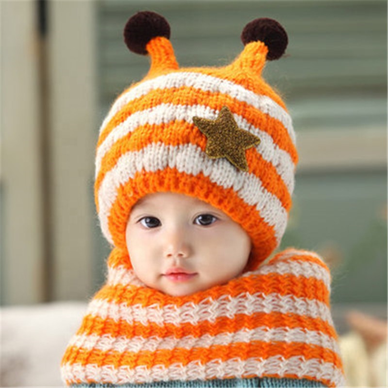 2021 осенне-зимний модный вязаный шерстяной комплект из двух предметов, теплый капюшон, шапка, шарф, комплект унисекс