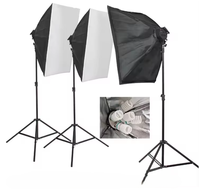 Kit d'éclairage de studio professionnel en aluminium 60x90cm avec boîte à lumière pour la photographie (vente en gros)