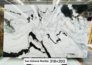 Prix de gros dalle de marbre blanc poli marbre San Simone pour comptoir de cuisine intérieur - Product Image 2