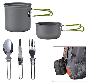 Utensilios <span class=keywords><strong>de</strong></span> cocina <span class=keywords><strong>para</strong></span> acampar, juego <span class=keywords><strong>de</strong></span> cocina <span class=keywords><strong>para</strong></span> acampar con cuchillo y tenedor <span class=keywords><strong>de</strong></span> acero inoxidable, <span class=keywords><strong>accesorios</strong></span> <span class=keywords><strong>para</strong></span> equipos <span class=keywords><strong>de</strong></span> cocina <span class=keywords><strong>para</strong></span> campamento - Product Image 4