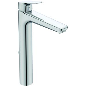 Grifo de Lavabo Monomando R+F Europa XXL con Válvula de Acero Inoxidable, Desagüe Elevado de 175 mm, Acabado Cromado para Baño - Product Image 1