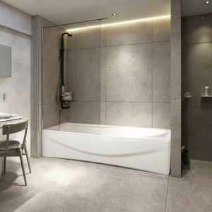 Vente en gros verre trempé transparent sans cadre 8mm & 10mm <span class=keywords><strong>style</strong></span> d'apparence droite pour salle <span class=keywords><strong>de</strong></span> bain <span class=keywords><strong>douche</strong></span> chambres et appartements - Product Image 2