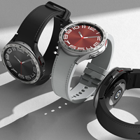 BEEFLYPOWER Luxuriöser Edelstahl-Zeitskala-Ring, Intelligenter Sport-Lünettenring 43mm 47mm für Samsung Galaxy Watch 6 Classic