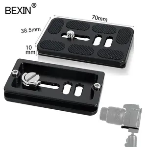 BEXIN China suppliers tripod monopod accessories PU70 universal camera head parts board quick release plate with 1/4 screw
