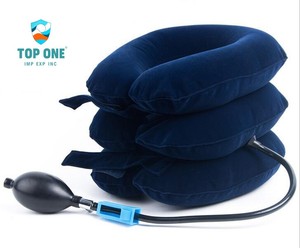 TopOne Tractor Cervical superior inflado de cuello completo de tres capas Soporte deportivo y de entretenimiento Protección de vértebra cervical - Product Image 3