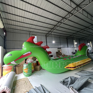 Gommoni Giganti a Forma di Drago per Adulti Tubolare 97cm Dinosauro Gonfiabile Gioco Acquatico Rimorchiabile da Discoteca Grande Banana Boat Mostro - Product Image 2