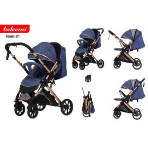 Poussette d'été portable ultra-légère pour enfants, <span class=keywords><strong>parapluie</strong></span> pliable avec grande roue arrière pouvant s'asseoir ou s'allonger - Product Image 4