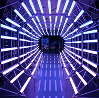 Barres de pixels LED 3047 pour éclairage de façade extérieur, tubes numériques décoratifs programmables IP65, DMX512, RGB 48 LED
