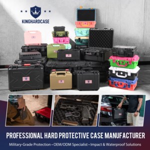 กล่องใส่ปืนกันน้ำ Kinghardcase สีเขียว IP67 แบบพกพา สำหรับ G19 G21 <span class=keywords><strong>SF</strong></span> - Product Image 6