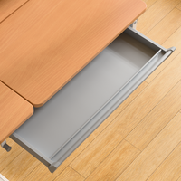Ensemble de table et de chaises d'étude pour enfants à hauteur réglable bleu rose avec étagère Bureau ergonomique pour enfants en bois pour étudier