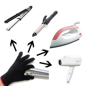 Gants professionnels personnalisés de protection des mains résistants à la chaleur <span class=keywords><strong>pour</strong></span> coiffeuse fer plat à friser et baguette à friser - Product Image 5