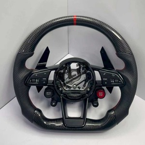 Volant en fibre de carbone sur mesure pour <span class=keywords><strong>Audi</strong></span> <span class=keywords><strong>RS</strong></span> A3 A4 A5 A6 C7 B8 R8 S3 S4 S5 <span class=keywords><strong>Q3</strong></span> Q5 Q7 A7 S7 TT RS3 RS5 RS6 RS7 B9 - Product Image 5