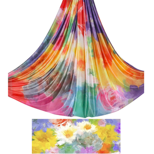 Hamac de yoga <span class=keywords><strong>aérien</strong></span> en tissu de 7 mètres Yiwu, équipement de yoga volant en soie, dispositif anti-gravité pour fitness et yoga à domicile (uniquement) - Product Image 3
