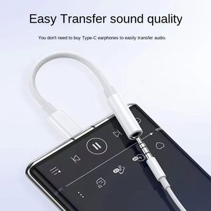 2 in 1 USB-<b>C</b> <b>Type</b> <b>C</b> to 3.5mm Aux Audio Headphone <b>Adapter</b> Cable - Product Image 5