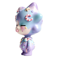 Jouet en PVC personnalisé OEM Chine, personnage étoile Kawaii, macaron dégradé, objet de collection sucré pour décoration de bureau et cadeaux de fêtes