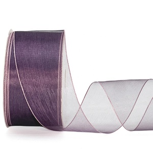<span class=keywords><strong>Sheer</strong></span> óng ánh Laser đầy màu sắc hai mặt Organza <span class=keywords><strong>Ribbon</strong></span> 100% polyester 3.8cm cho gói quà trang trí hai mặt - Product Image 6