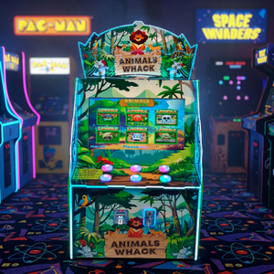 Animals Whack 32 Machine d'arcade à monnayeur, jeu de récompense par marteau, machine à tickets et à prix, 300W - Product Image 4
