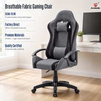Chaise de jeu ALINUNU ODM OEM en tissu respirant pour usage domestique, chaise de jeu ergonomique réglable en hauteur