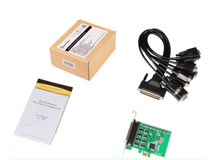 بطاقة توسعة صناعية بـ 8 منافذ RS232 PCIe من Exar XR17V358 بسرعة 921.6 كيلوبت في الثانية مع كابل DB9 - Product Image 6