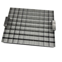 Diviseur de gâteau carré en acier inoxydable de qualité alimentaire 0,8 mm 30x40 cm avec poignée, cadre de découpe pour couper des cubes de pâtisserie uniformément