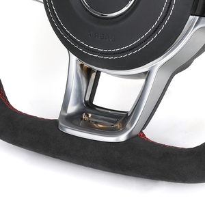 <span class=keywords><strong>Volant</strong></span> entièrement recouvert d'Alcantara avec garniture argentée pour VW Volkswagen Golf 5 6 7 R MK5 MK6 MK7 Gti Polo Passat B7 B8 <span class=keywords><strong>Scirocco</strong></span> - Product Image 5