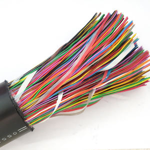 Cobre subterráneo lleno de gelatina 1800 par 2400 P 26awg Teléfono Cable trenzado RJ11 50/2400 par 2 núcleo cable de teléfono al aire libre - Product Image 4