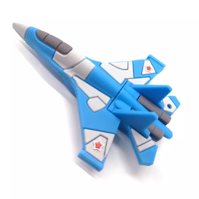 Custom Cartoon Aircraft USB 3.0 Flash Drive Creative Gifts 16 32 64 128gb Pendrive Airplane Shaped Memory Stick Soft PVC U Disk