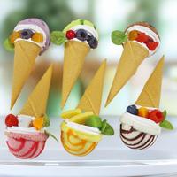 Grote knapperige PVC koelkastmagneet, creatieve huisdecoratie, vroegkinderlijke educatie, speelgoed, fruit, ijsjes, modelvorm