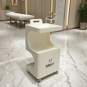 Chariot de beauté mobile moderne avec étagère de rangement, conçu pour les salons de beauté et les centres de soins de la peau. - Product Image 1