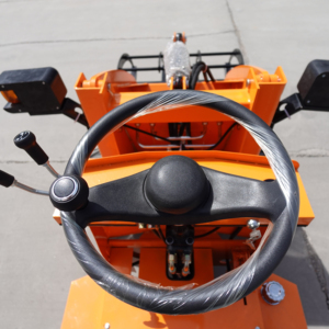 Chargeuse sur pneus compacte à cabine ouverte, multifonctionnelle, économique, la plus petite, électrique, à faible consommation d'énergie, avec benne et moteur, chargeuse à quatre roues - Product Image 4