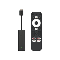 Nuevo Reproductor Multimedia de Transmisión 4K HDR Versión Global, TV Stick 2G 16G WIFI con Asistente de Google, Control Remoto BT, ATV GD1, Dongle Android TV