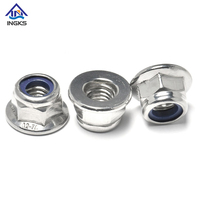 Écrou à bride à couple prévaluant M8-M12 en acier inoxydable SS304 A2-70 anti-vibration sur mesure pour machines agricoles