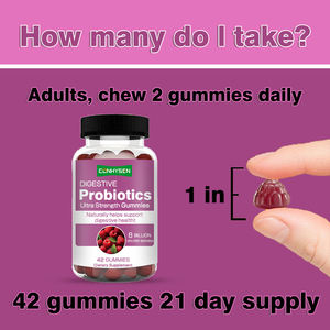 Ultra güçlü probiyotikler Gummies çiğneme probiyotikler doğal olarak yetişkinler için sindirim sistemi <span class=keywords><strong>8</strong></span> Bllion CFU desteği - Product Image 3