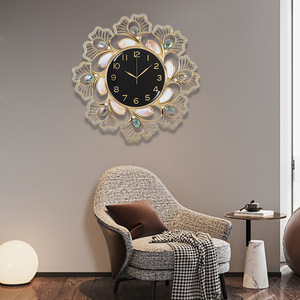 Decorative Wall <b>Clock</b> Round Silent <b>Battery</b> Powered For Living Room Bedroom Entryway Modern Creative Minimalist Home <b>Clock</b> - Product Image 4