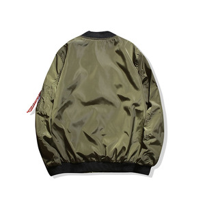 เสื้อแจ็คเก็ตนักบินบอมเบอร์,เสื้อแจ็คเก็ตนักบินบอมเบอร์น้ำหนักเบาลำลองเสื้อโค้ทกันลมสำหรับนักบินเครื่องบินรบ - Product Image 6