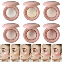 Palette de maquillage OEM/ODM : illuminateur et contour longue tenue, fini miroir, résistant à l'eau, pour peaux claires