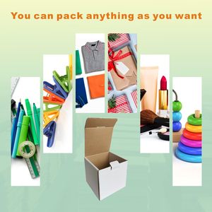 Caja <span class=keywords><strong>de</strong></span> Envío Corrugada Blanca Pequeña con Tapa Plegable, Ideal para Envíos <span class=keywords><strong>de</strong></span> Pequeñas Empresas, Resistente y Reutilizable - Product Image 4